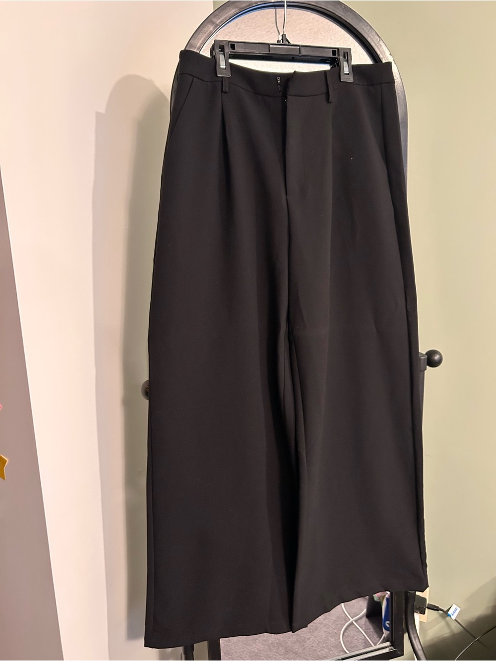 Altar’d State Women's Wide-Leg Black Dress Pants